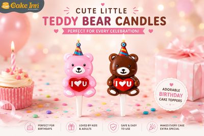 Cute Little Teddy Bear Candle Cute Little Teddy Bear Candle