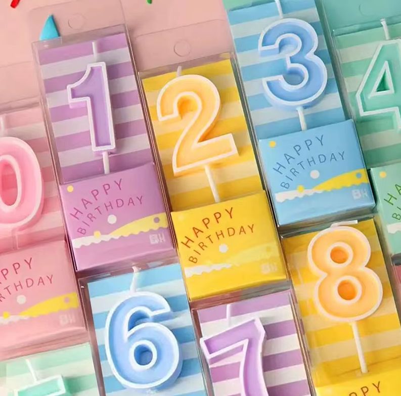 Colorful Number Candles