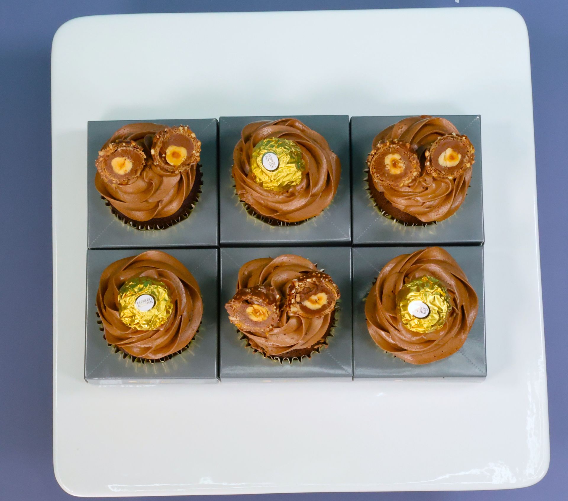 Butter Cream Hazelnut Chocolate Cupcakes