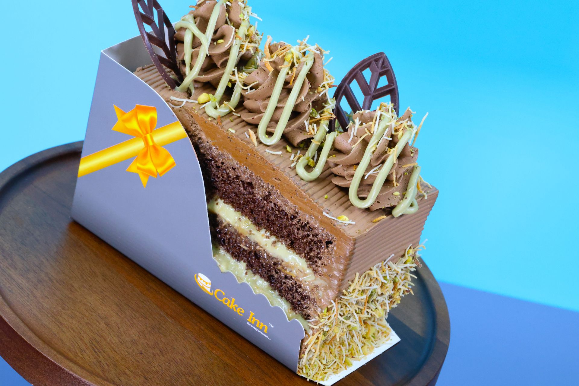 Luxury Dubai Chocolate Slice