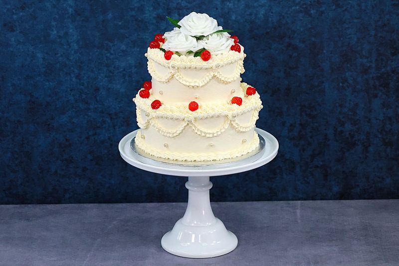 Vintage Customisable Flowers Theme Tier Cake