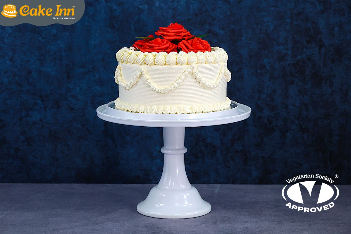 Customisable Flowers Theme Anniversary Cake