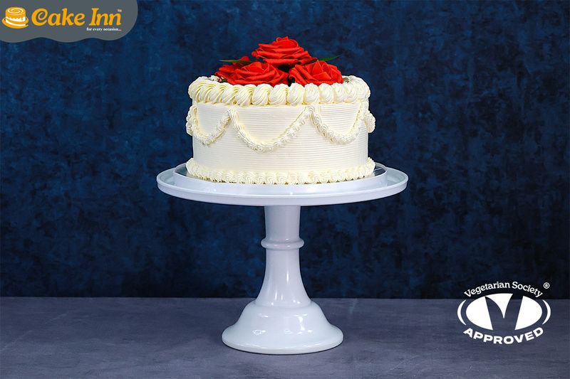 Customisable Flowers Theme Anniversary Cake