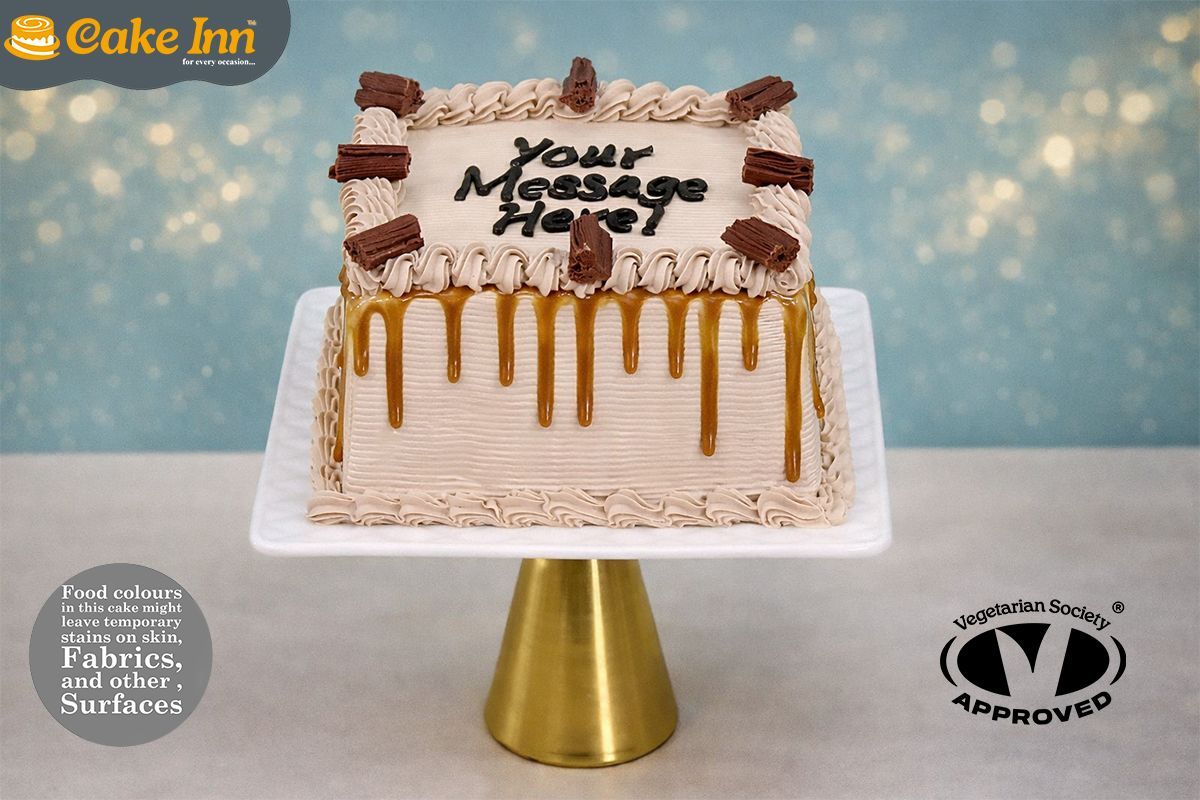 Luxury Coffee Dripping  & Flake Cake