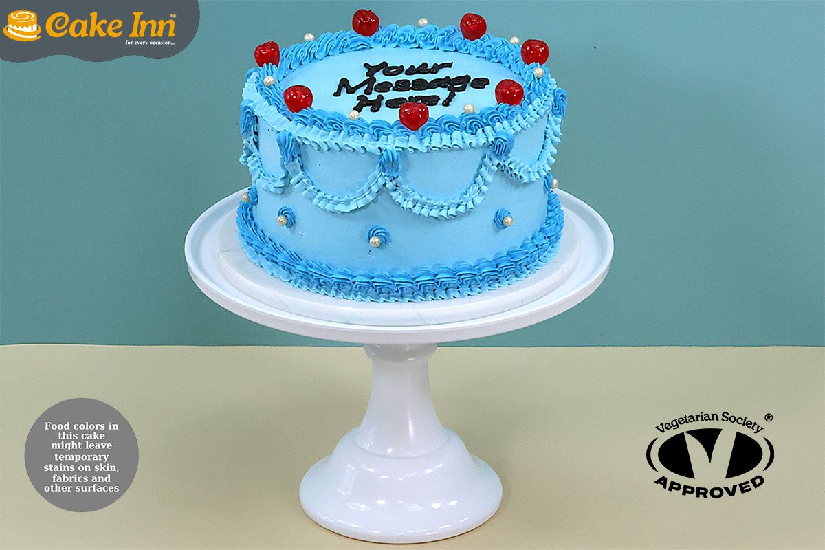 Blue Vintage Cake Blue Vintage Cake