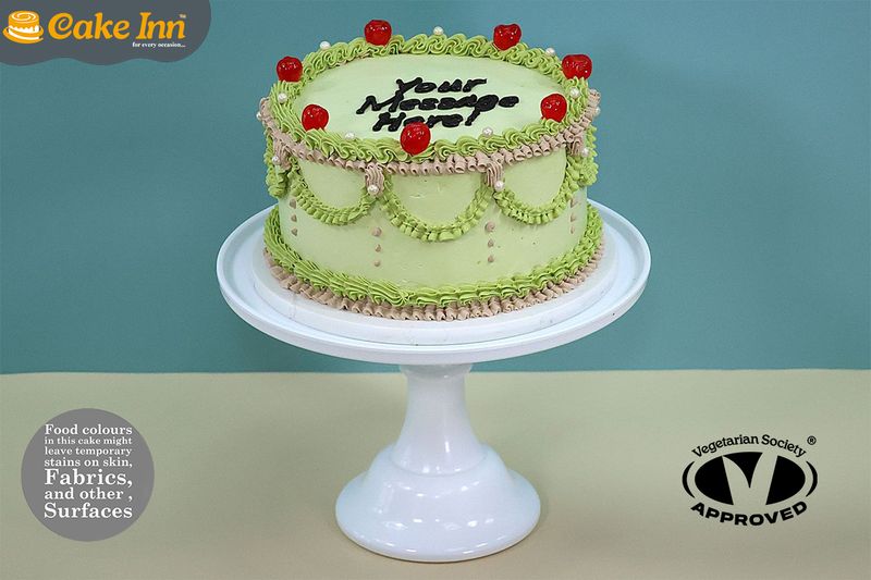 Green Vintage Cake