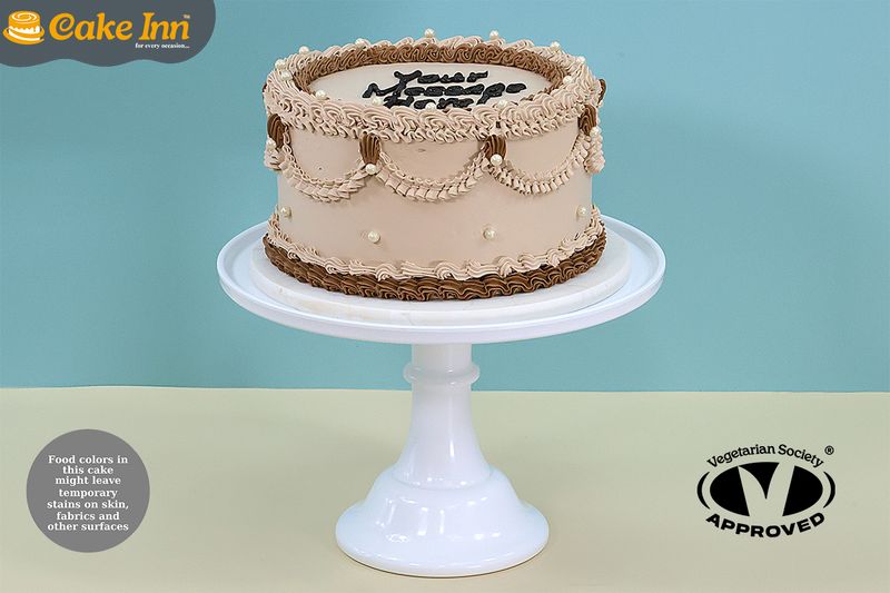 Brown Vintage Cake