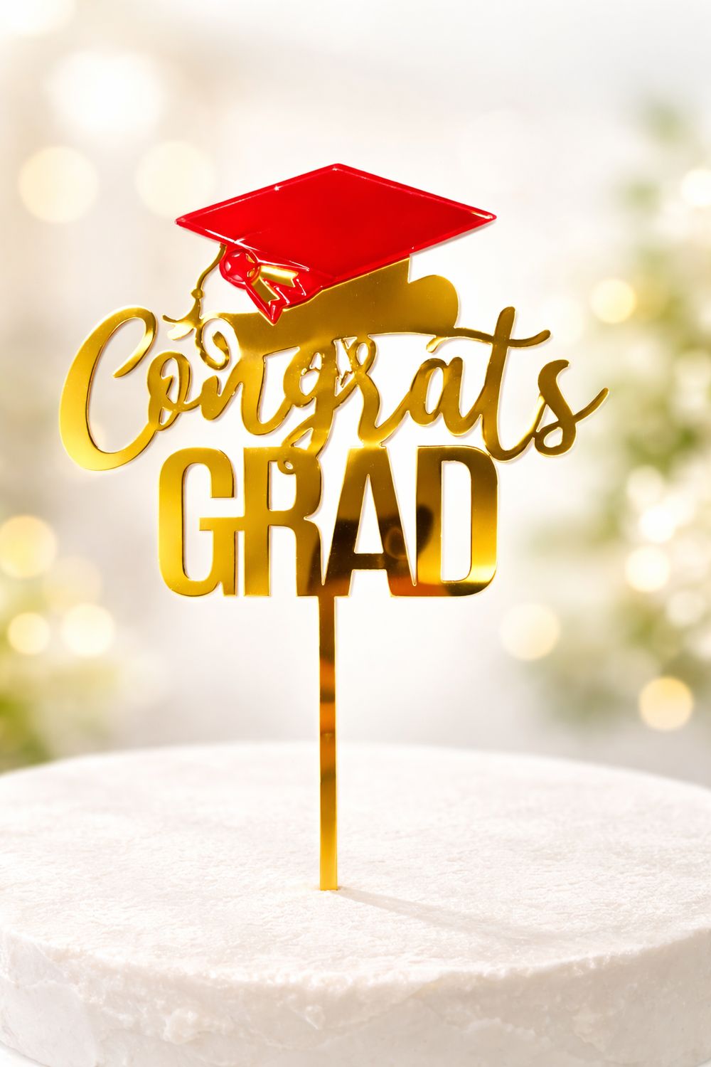Gold “Congrats Grad”  Topper Nationwide