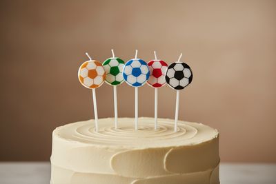 Football Candles Pack of 5