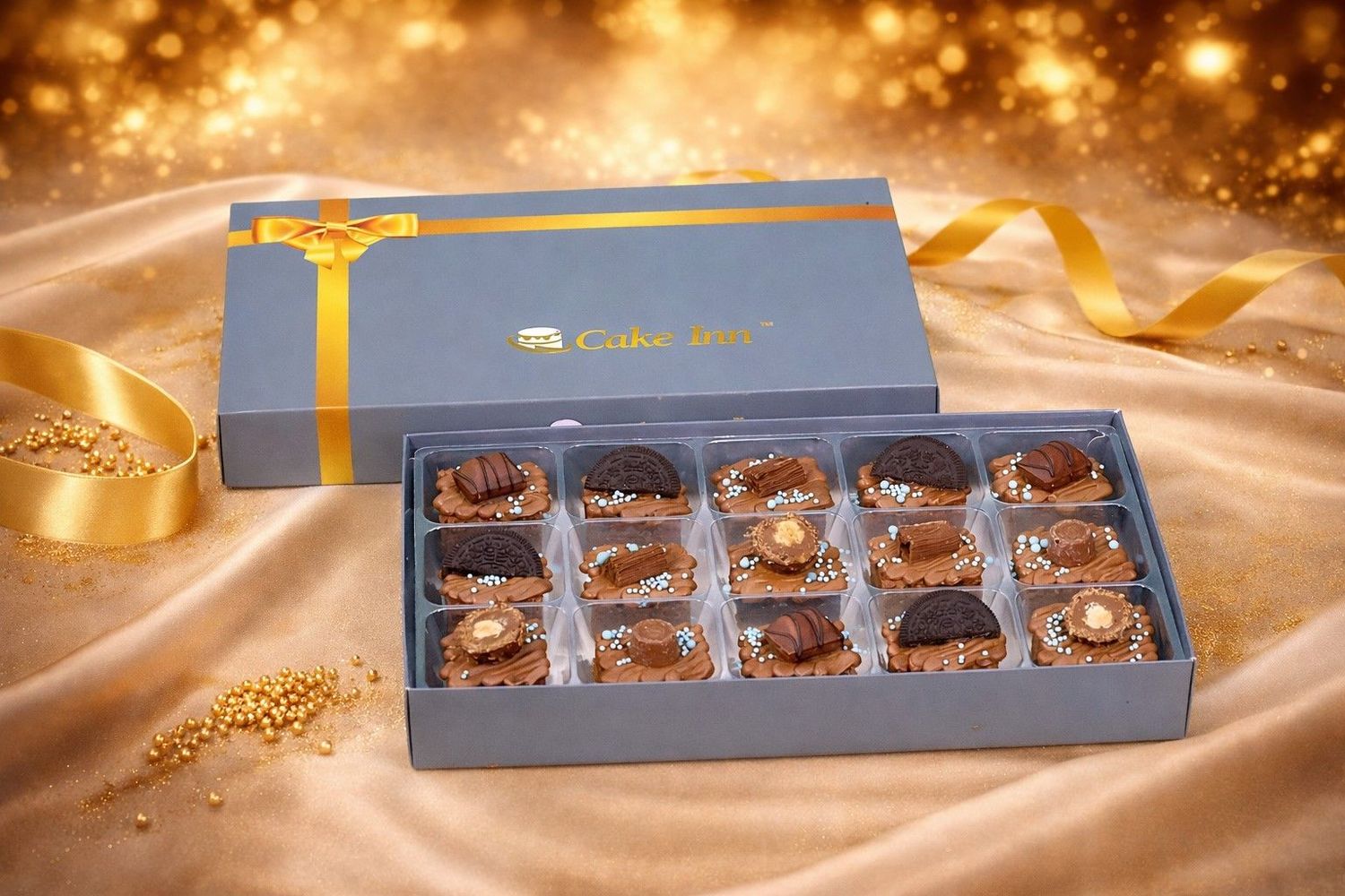 Loaded Chocolate Birthday Brownies & Personalised Slab