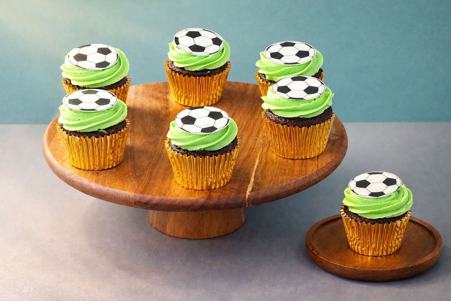 Butter Cream Football theme Cupcakes