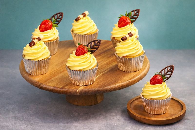Butter Cream Lemon Flavour Cupcakes Butter Cream Lemon Flavour Cupcakes