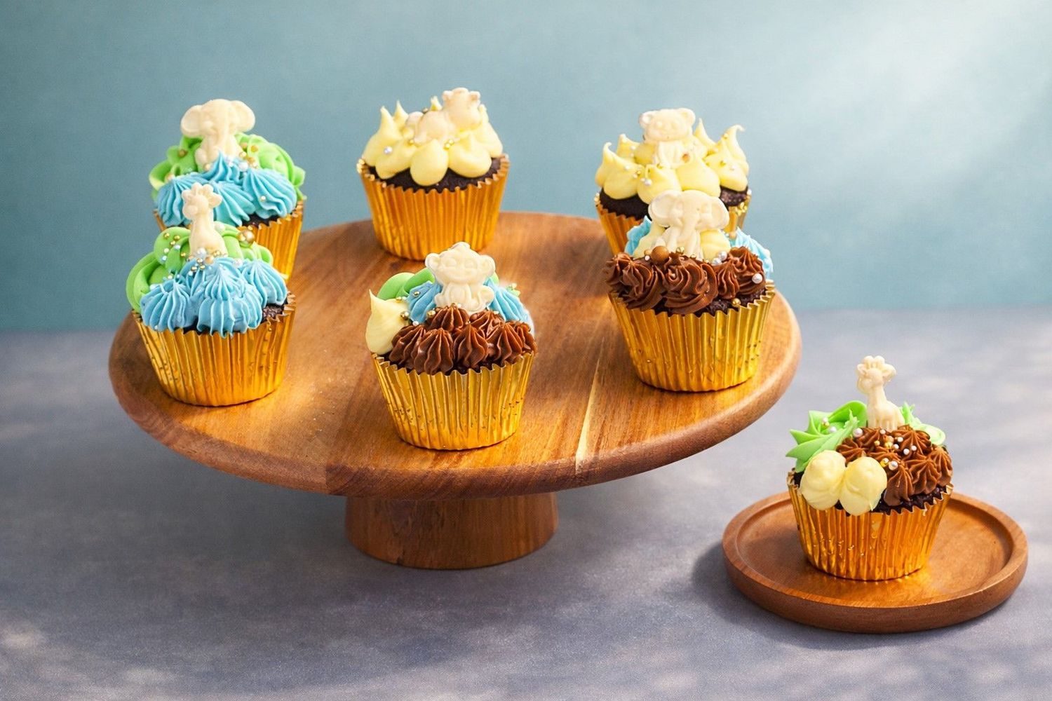 Butter Cream Safari theme Cupcakes