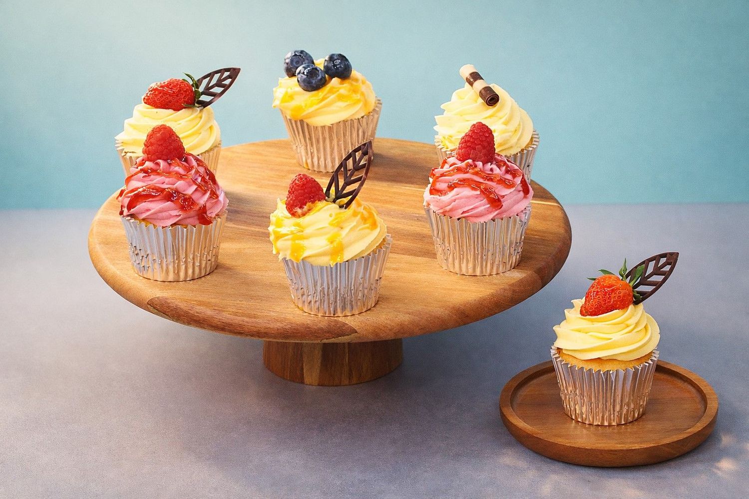 Butter Cream Assorted Fruity  Cupcakes