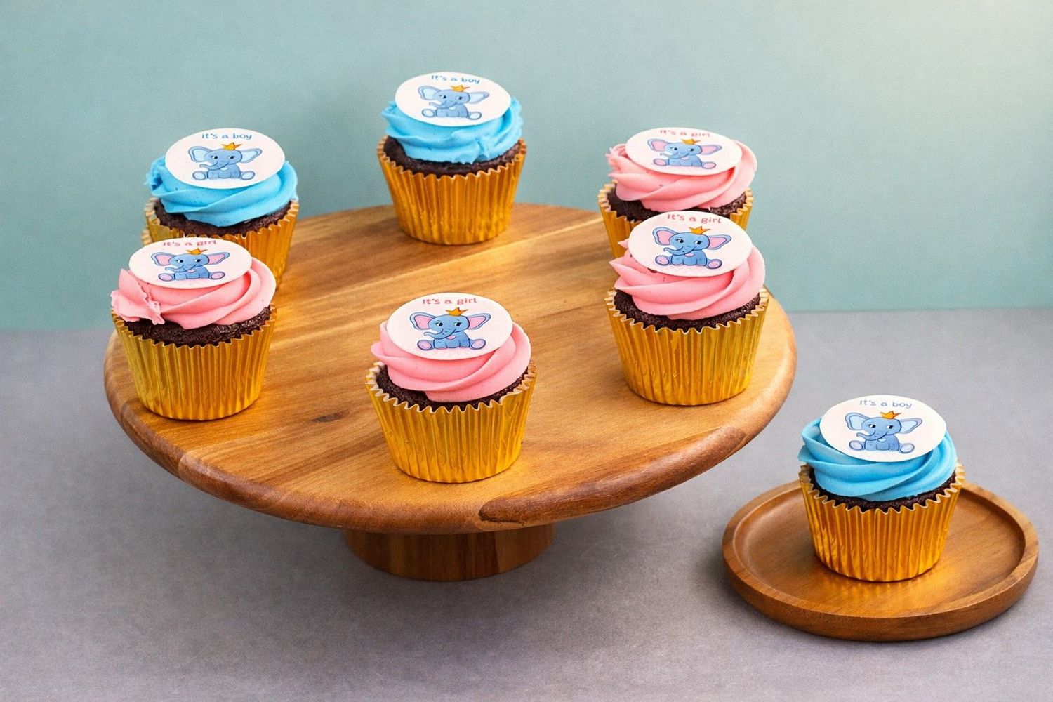 Cute Pink Baby Shower Cupcakes