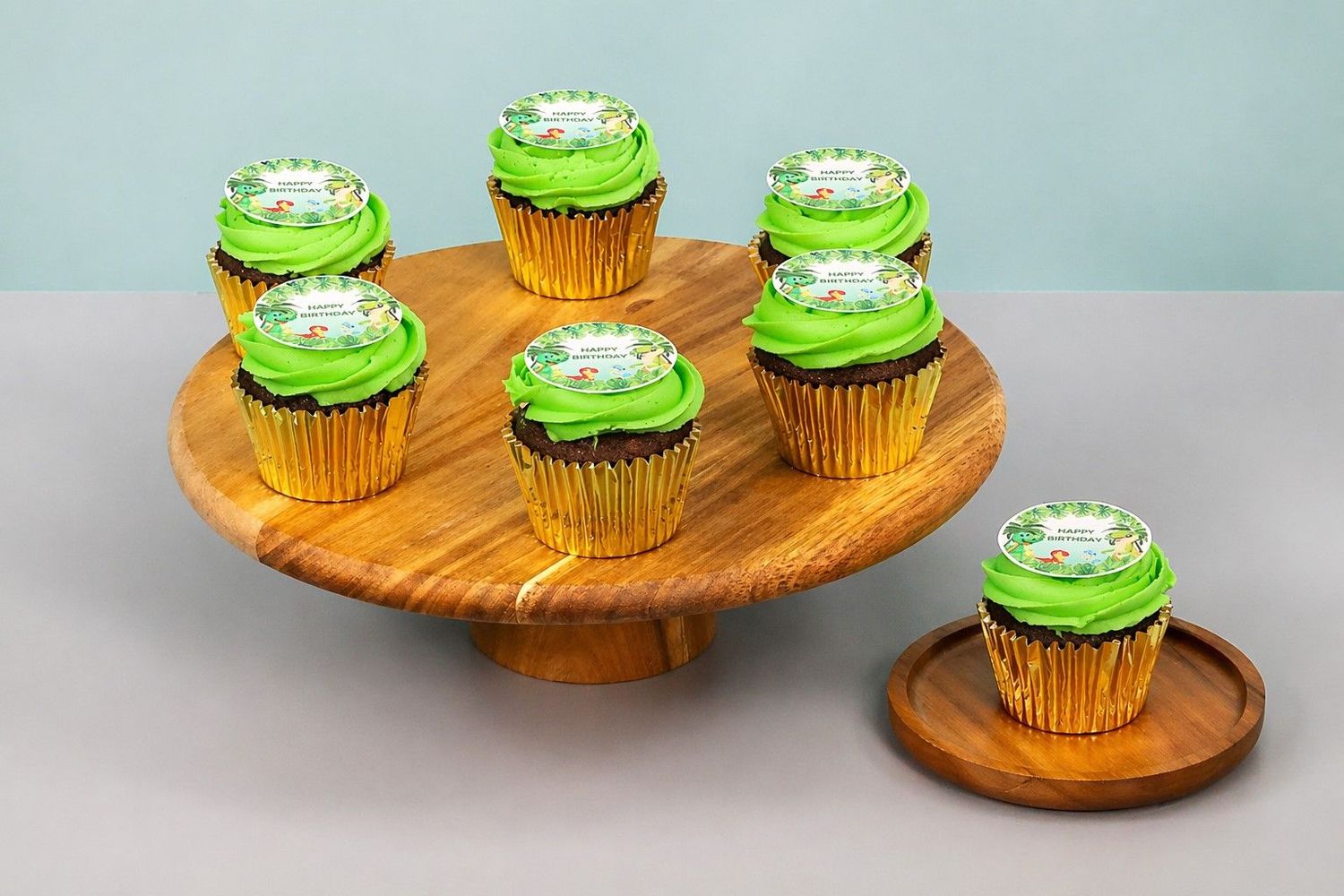 Dinosaur Topper Cupcakes