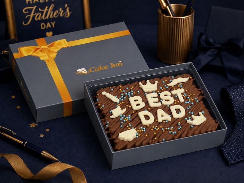 Fathers day Brownies & Personalised Slab Fathers day Brownies & Personalised Slab