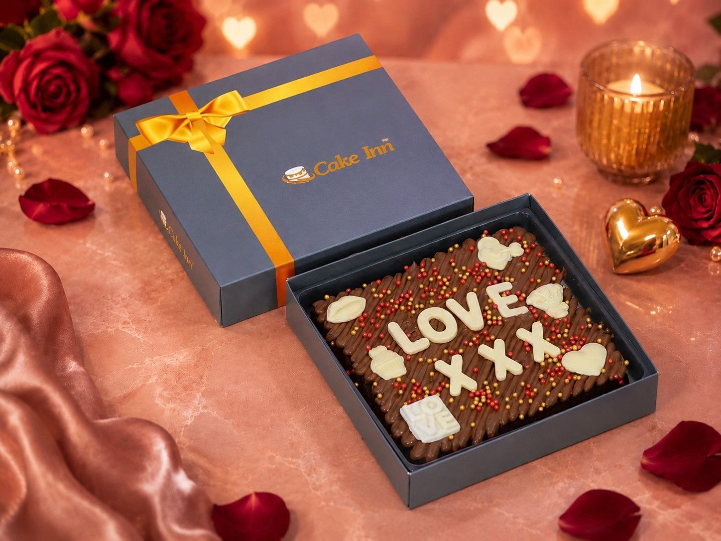 Valentine's day Brownies & Personalised Slab Valentine's day Brownies & Personalised Slab
