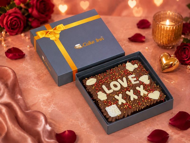 Valentine's day Brownies & Personalised Slab