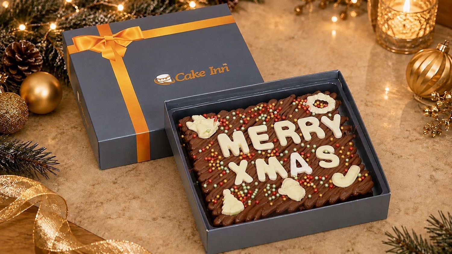 Christmas Brownies & Personalised Slab