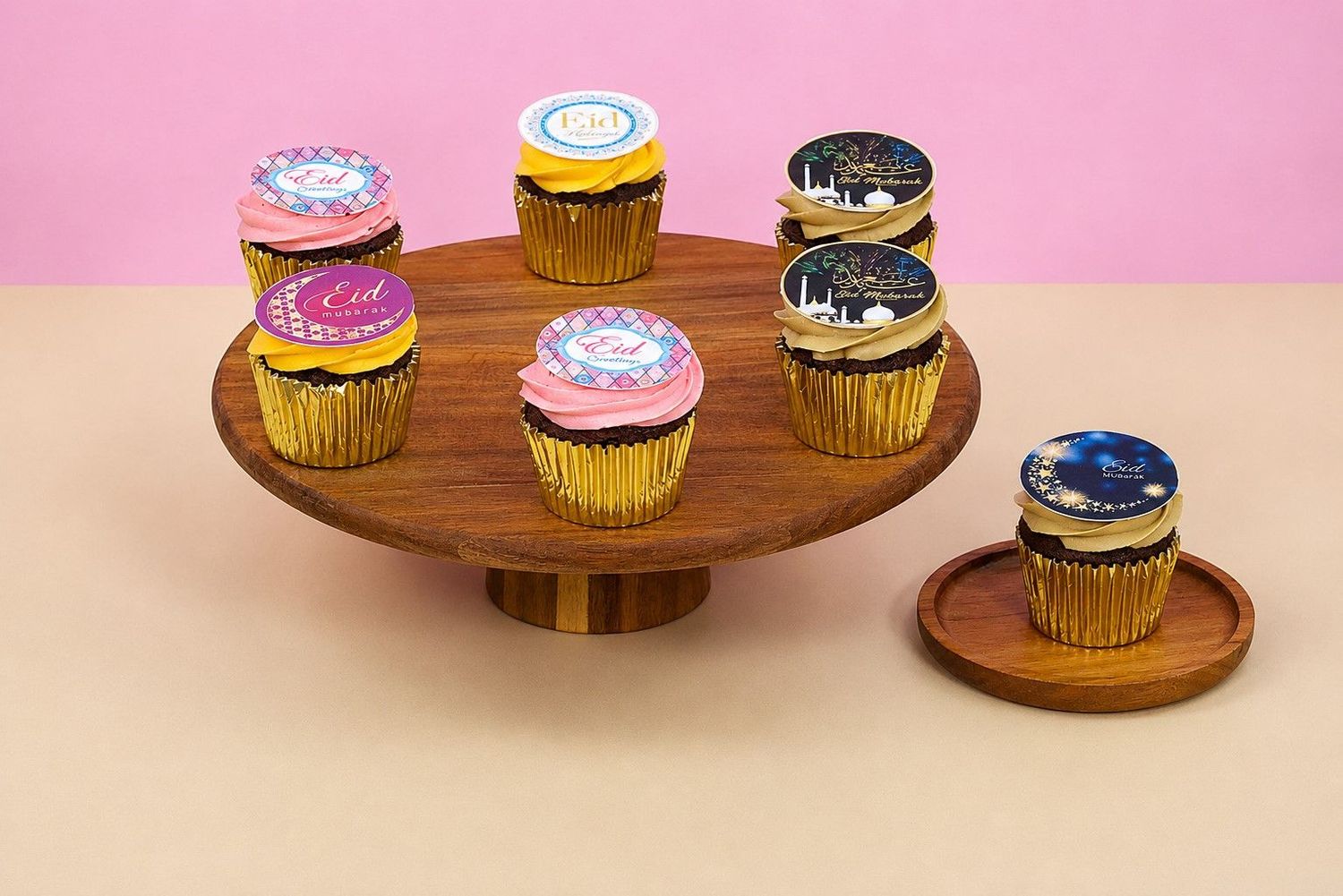 Eid Mubarak Butter Cream Cupcakes