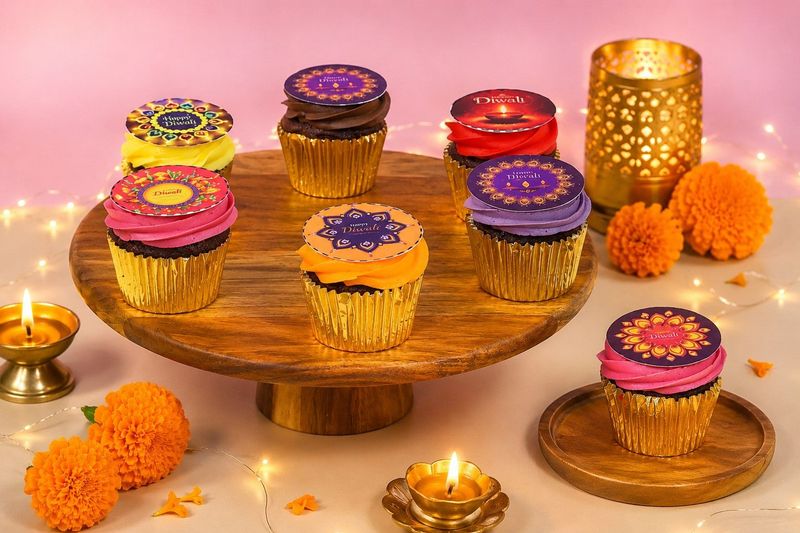 Butter Cream Diwali theme Cupcakes Butter Cream Diwali theme Cupcakes