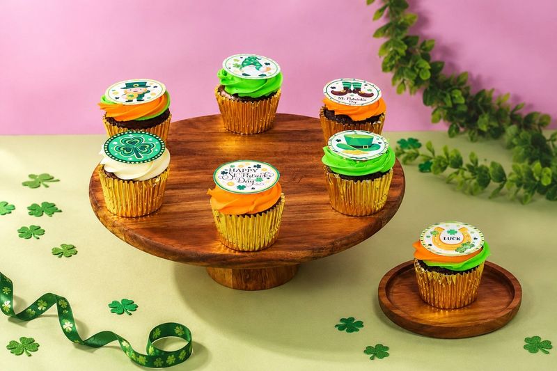 Butter Cream St Patrick's Day theme Cupcakes Butter Cream St Patrick's Day theme Cupcakes