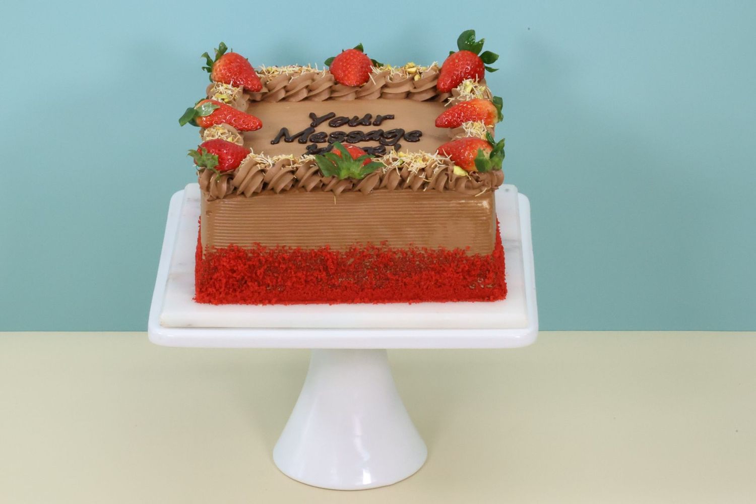 Dubai Chocolate Red Velvet Fathers day Cake Dubai Chocolate Red Velvet Fathers day Cake
