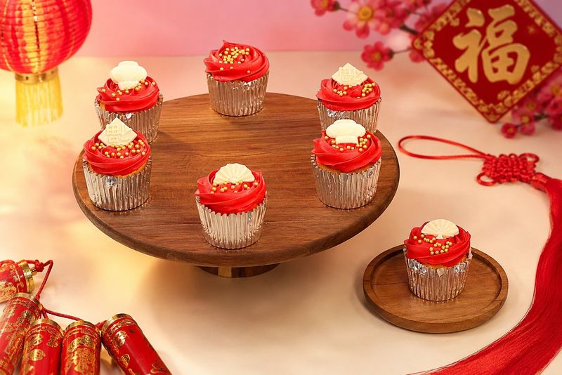 Butter Cream Chinese New Year Toppers Cupcakes Butter Cream Chinese New Year Toppers Cupcakes