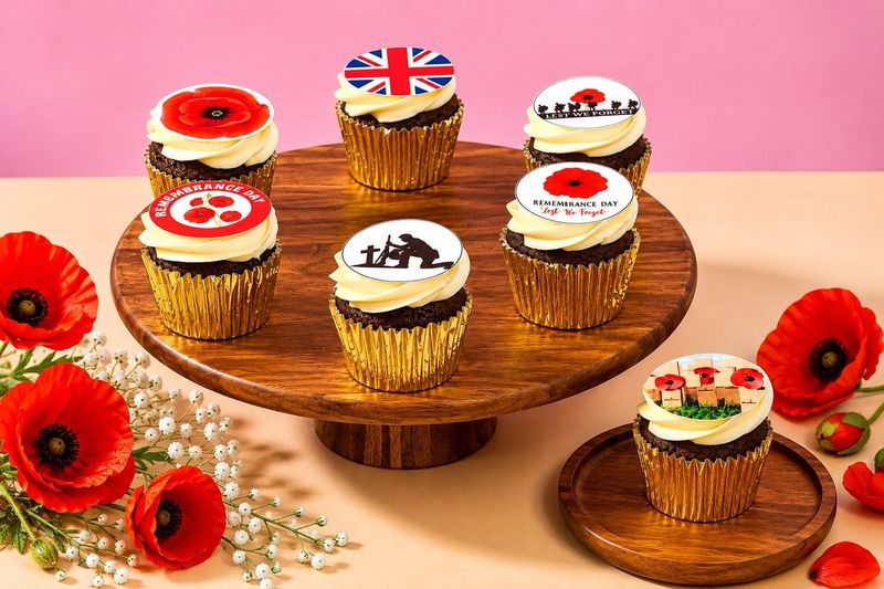 Butter Cream Remembrance Day theme Cupcakes Butter Cream Remembrance Day theme Cupcakes