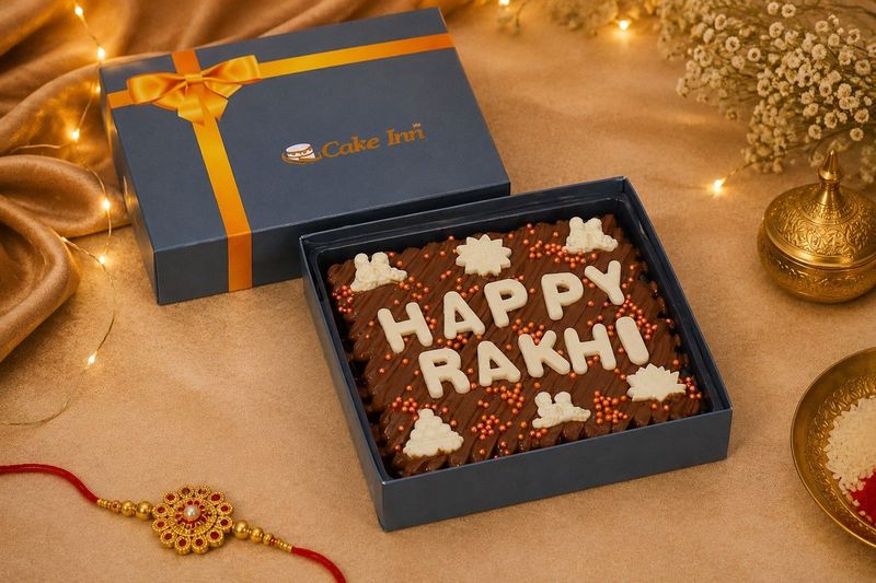 Raksha Bandhan festival Brownies & Personalised Slab
