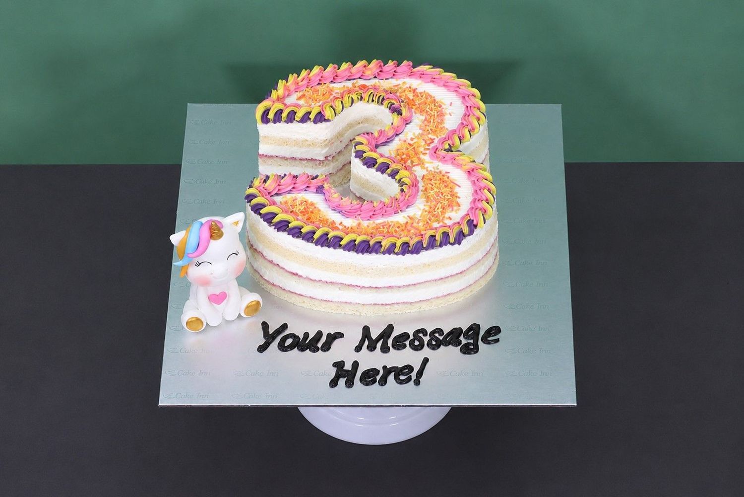 Unicorn Number Cake Unicorn Number Cake