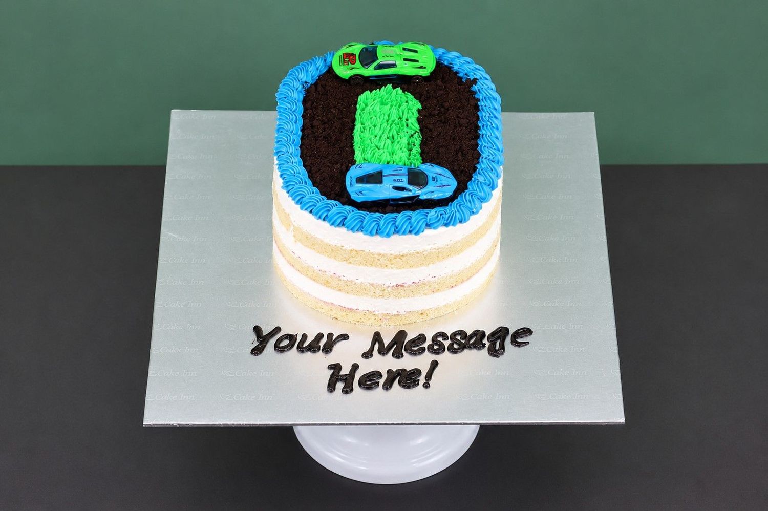 Racing Car Number Cake Racing Car Number Cake