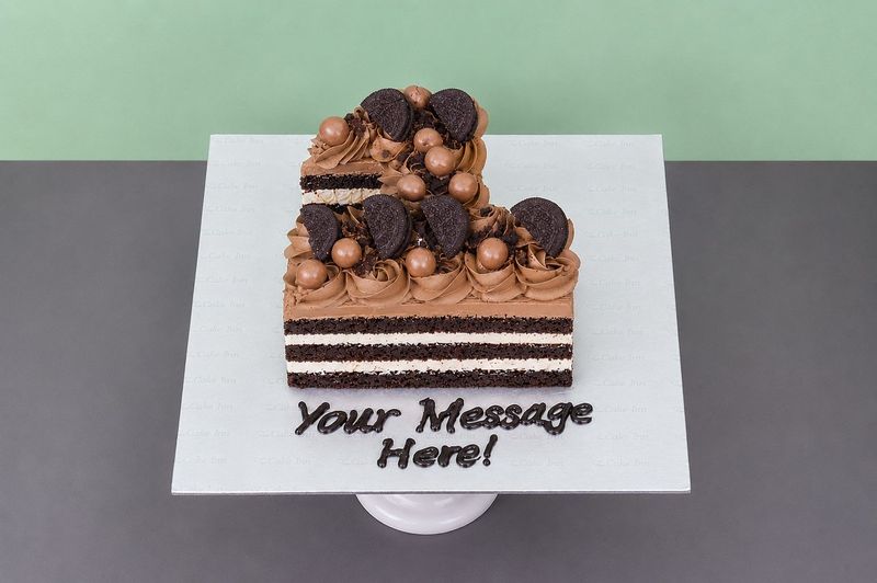 Naked Chocolate Number Cake