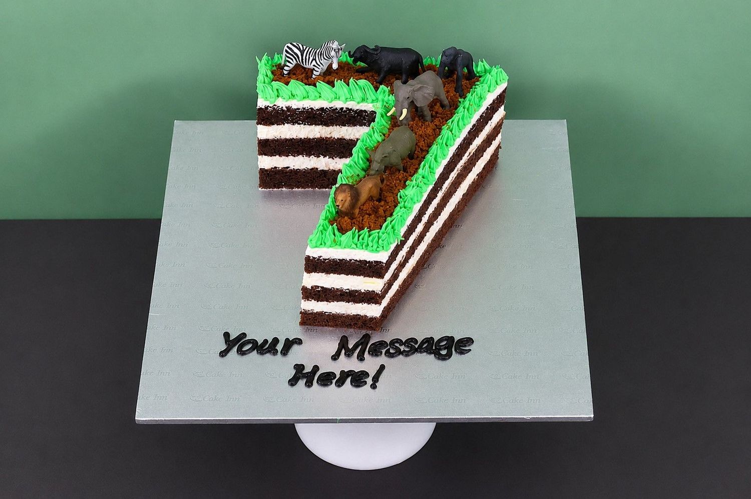 Safari Animal Theme Number Cake Safari Animal Theme Number Cake