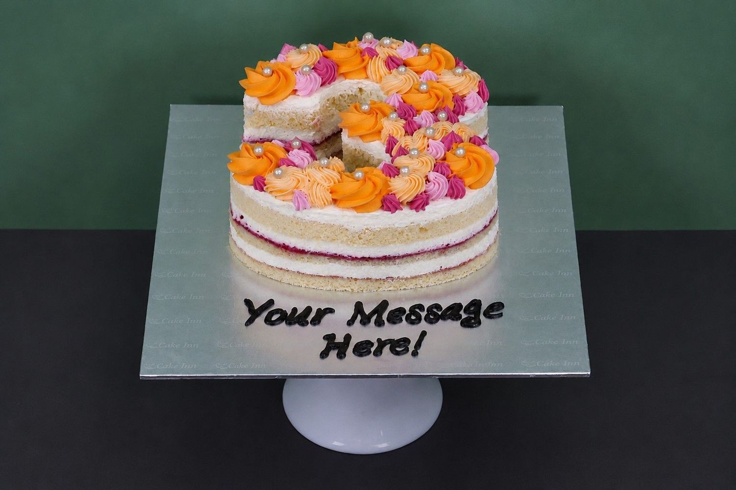 Peachy Sweet Number Cake Peachy Sweet Number Cake