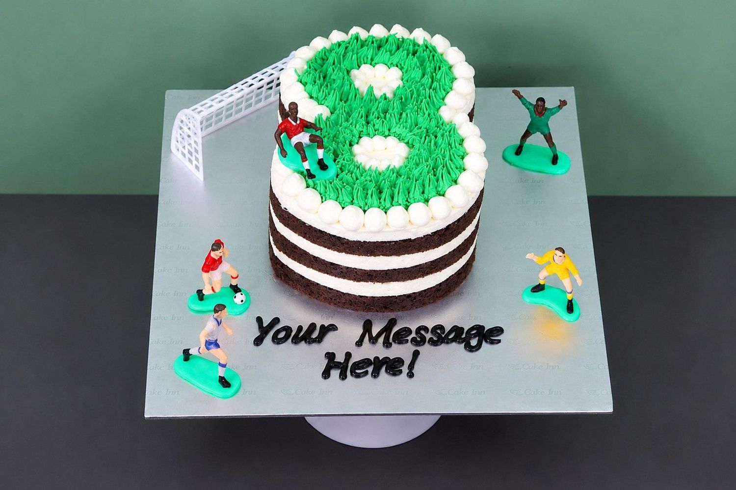 Football Theme Number Cake Football Theme Number Cake