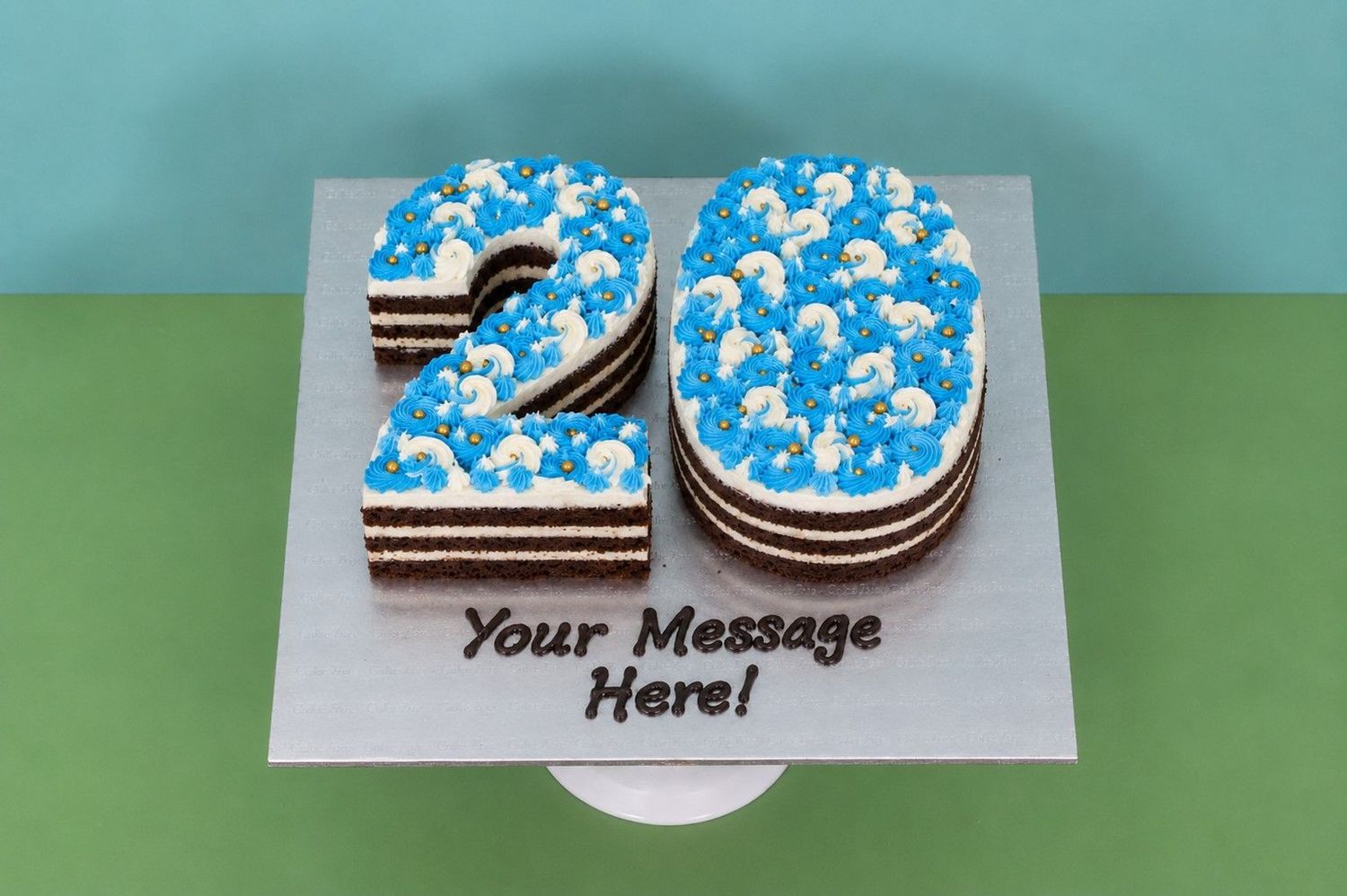 Customised Colour Theme Number Cake Customised Colour Theme Number Cake