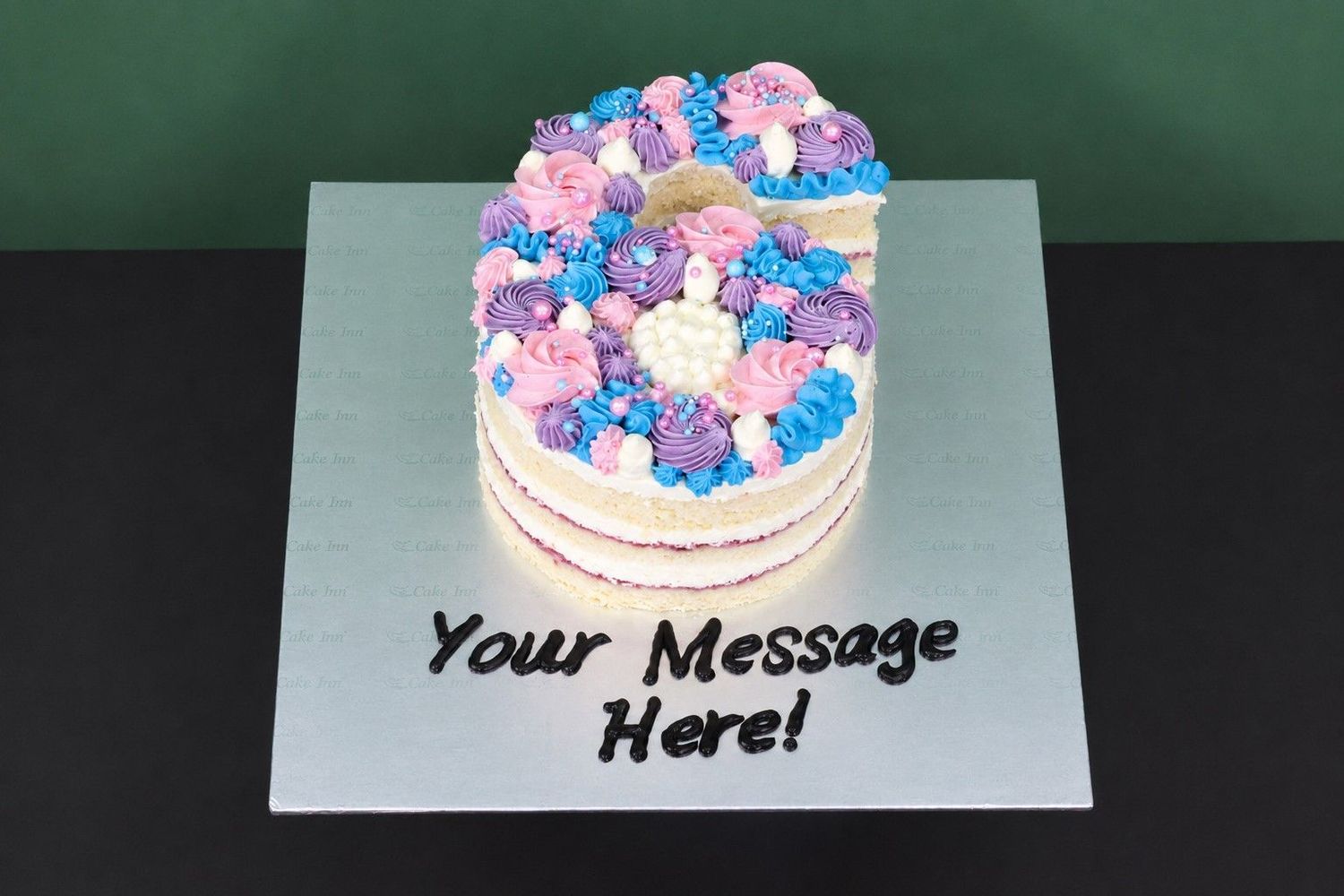 Mermaid Theme Number Cake Mermaid Theme Number Cake