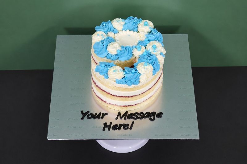 Customised Colour Theme Number Cake