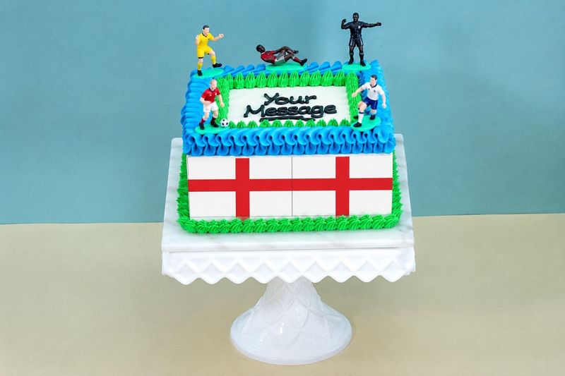 Penalised Flags Football Theme Cake