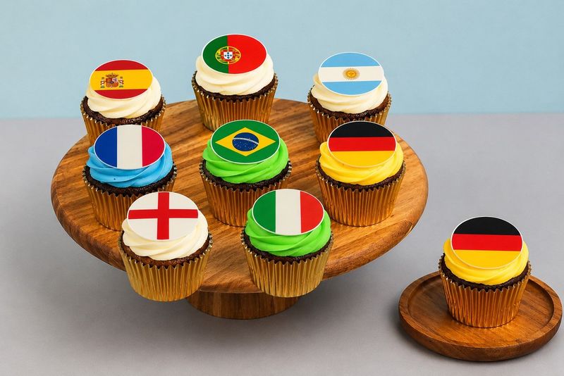 Penalised Flags Football Theme Cupcake Penalised Flags Football Theme Cupcake