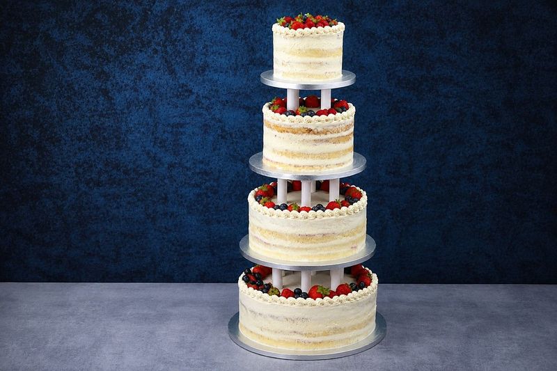 Fruity Naked Wedding Cake Fruity Naked Wedding Cake