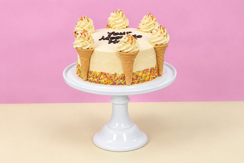 Vanilla Ice Cream Style Cake Vanilla Ice Cream Style Cake