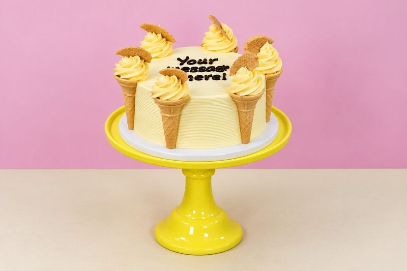 Mango Ice Cream Style Cake Mango Ice Cream Style Cake