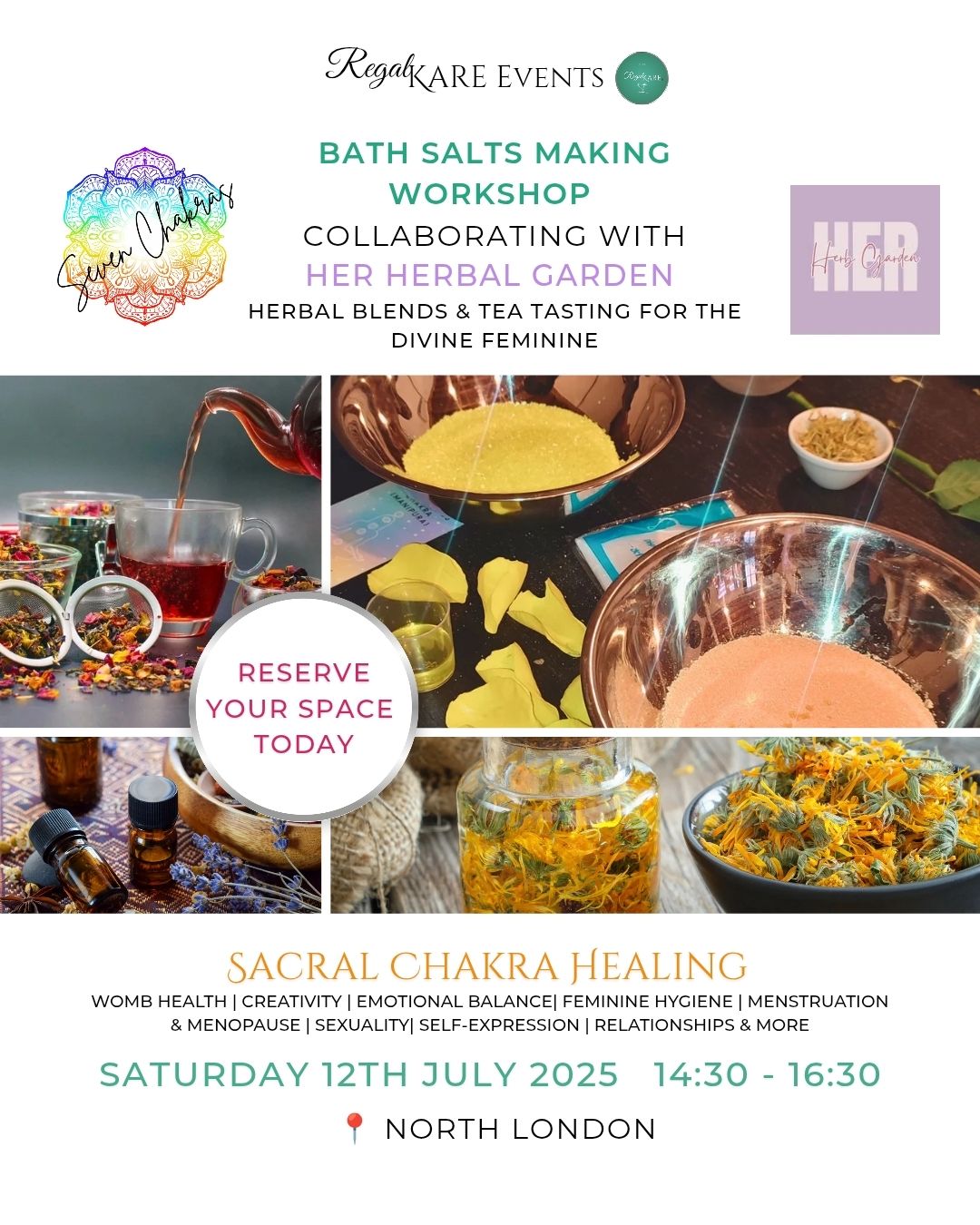 Seven Chakras Bath Salts Workshop (Use Code: DIVINE)
