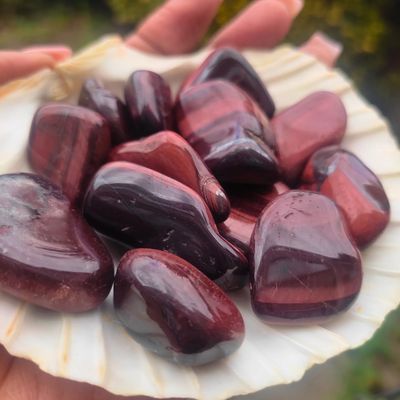 Red Tigers Eye Tumblestone