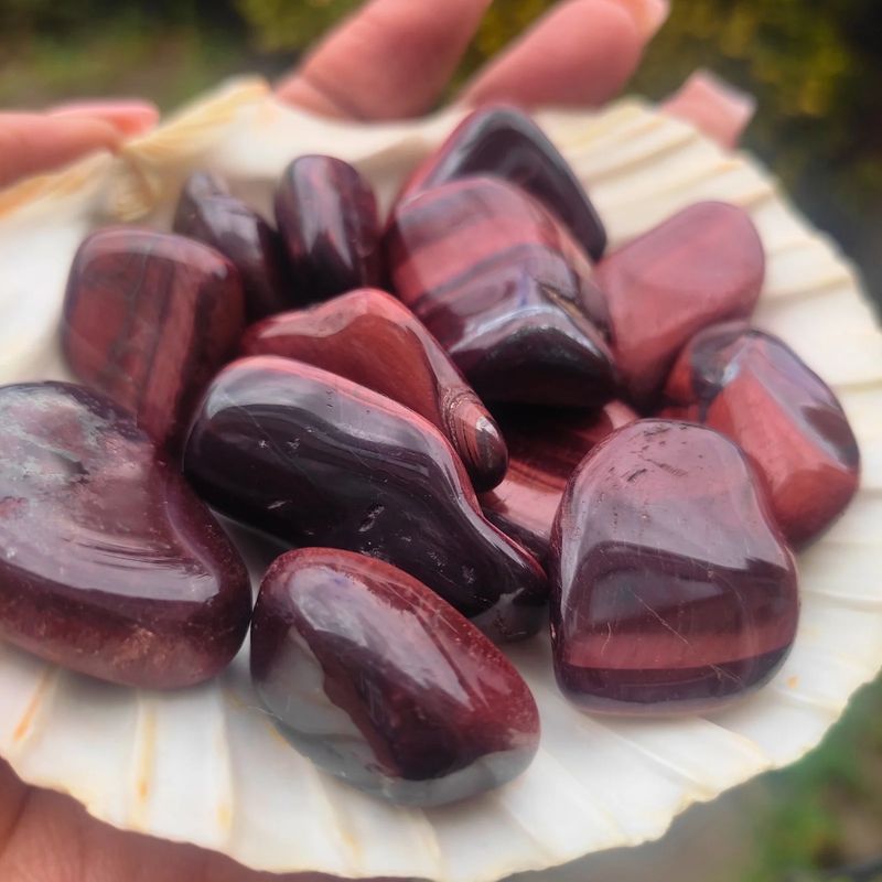 Red Tigers Eye Tumblestone