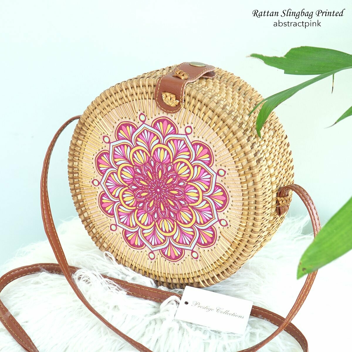 rattan sling bag