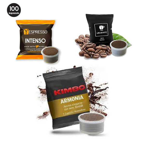 Yespresso, Lollo Caffe, Kimbo kávé kapszulák